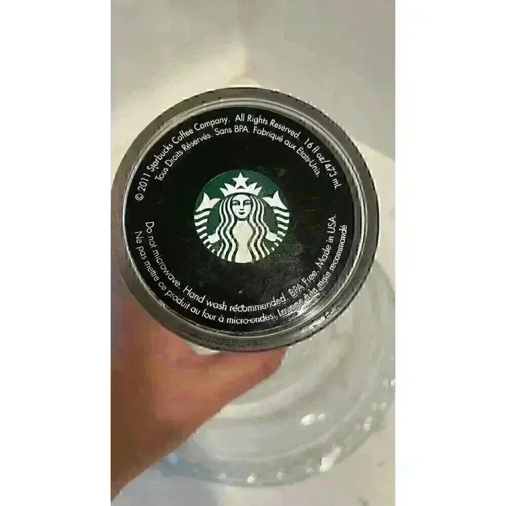 Starbucks16 oz Tumbler Pike Place In 71 Brown Silver First Store Est1971 Pre-Own